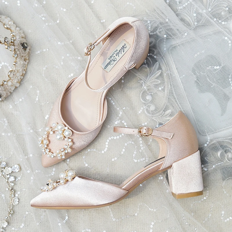 champagne shoes