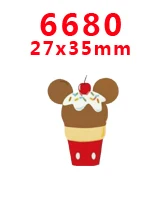 6680 30 шт мультяшный персонаж плоское украшение из смолы PR 1560 - Color: 6680