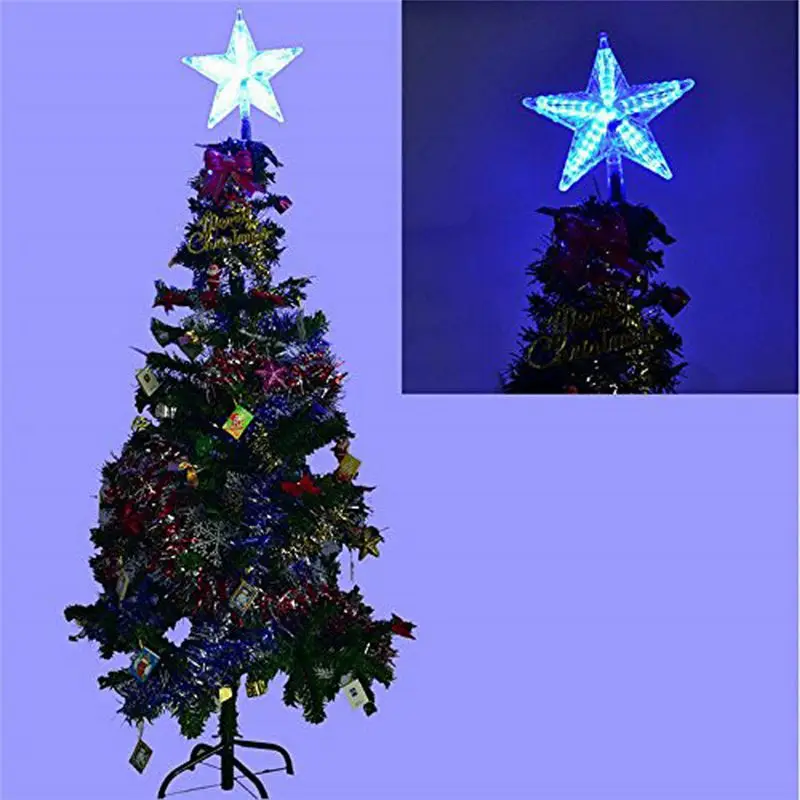New Led five-pointed star Christmas tree dome light Christmas decoration light string Christmas Tree Garden Home Decor S