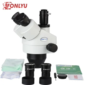 

KOPPACE Trinocular Stereo microscope lens,7X-45X Magnification, Trinocular Stereo Zoom Microscope 1X microscope Camera Interface