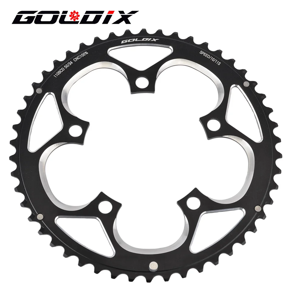 Plateaux Vélo Route West Biking 110BCD 34T/50T Rouge