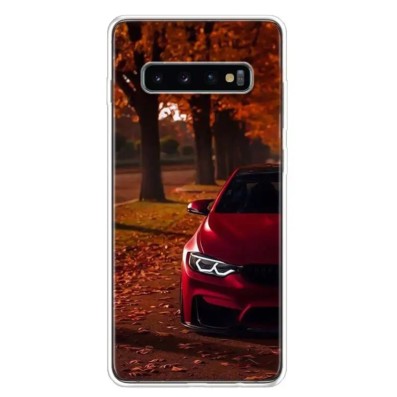 Blue Red Car for Bmw Cover Phone Case For Samsung Galaxy A10 A20E A30 A40 A50 A70 A50S A80 M30S A6 A7 A8 A9 Plus+ Coque - Цвет: TW094-3