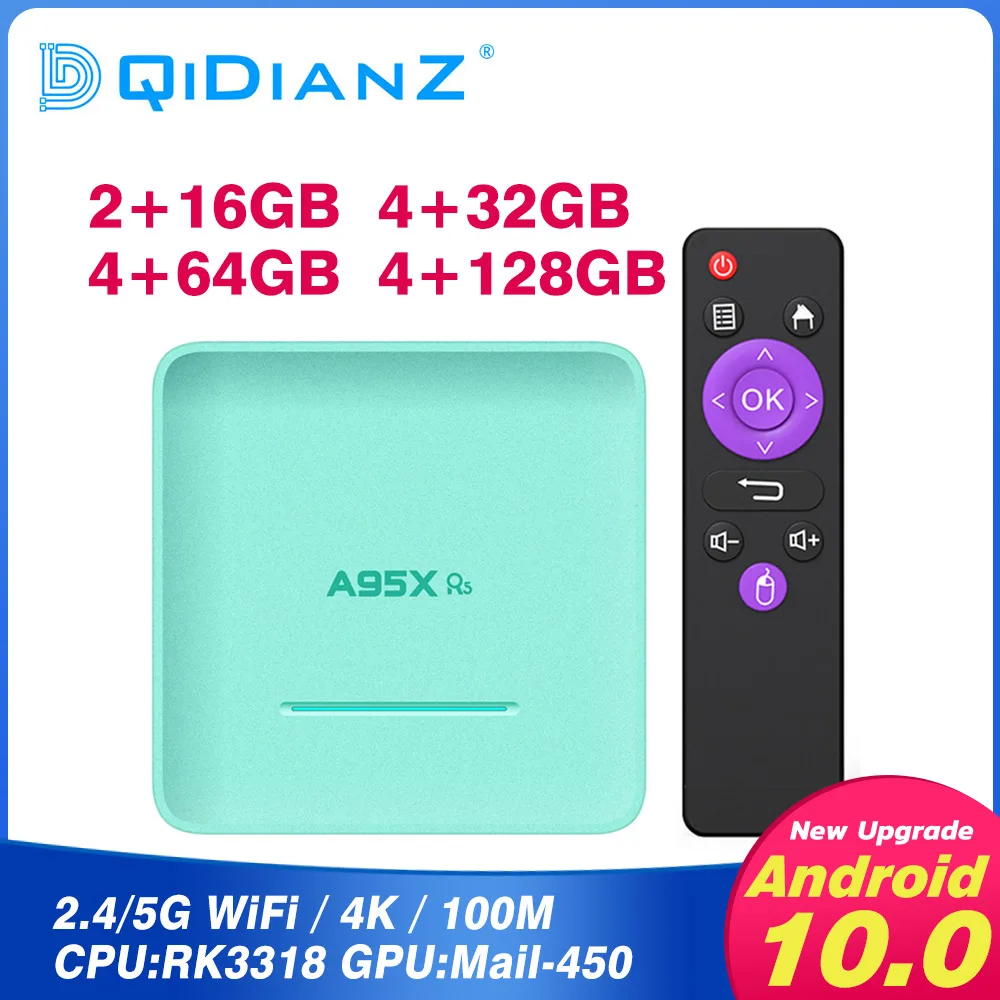 A95XR5 Android 10 android box Quad core Cortex A53 (RK3318) smart tv pk x96 max h96 mini x96|ТВ-приставки и медиаплееры| |
