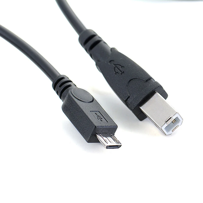 1m 3.2ft 마이크로 USB 남성-USB B 유형 남성 데이터 OTG 케이블 모바일 태블릿 프린터