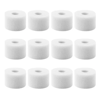

Filter Sponge Replacements for Intex Washable Reusable Swimming Pool Filter Foam Sponge Cartridge 12Pcs