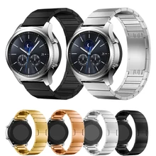 22 мм 20 мм ремешок для часов для samsung galaxy watch gear s3 frontier 46 мм 42 мм huawei GT часы из нержавеющей стали Бабочка Пряжка ремешок