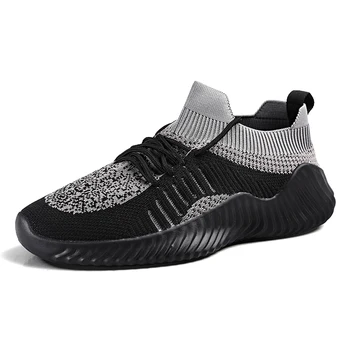 

Hot Sale Summer Men's Casual Shoes Sneakers Men Fly Breathable Male Footwear Light Big Size Tenis Masculino Dropshipping 39-48