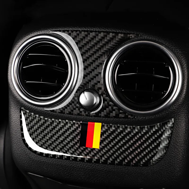 

Car Rear Air Conditioning Outlet Panel Decoration Sticker Trim For Mercedes Benz C Class W205 C180 C200 GLC X253 Accessories