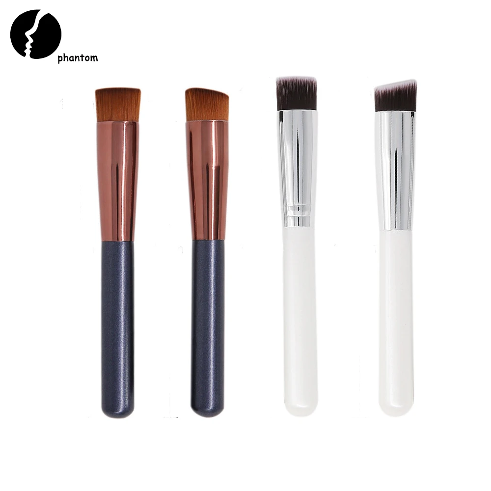 

Angled Flat Foundation Brush Soft Dense Synthetic Bristles Makeup Brush for Liquid BB Cream Face Concealer Brush Cheap Stuff