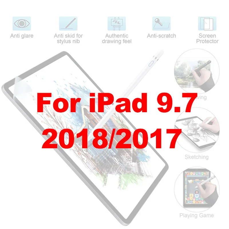 Для iPad 10,2 Pro 11 10,5 Mini 5/4 9,7 12,9 бумажная защитная пленка матовая ПЭТ Антибликовая Защитная пленка для рисования - Цвет: For iPad 9.7 2018