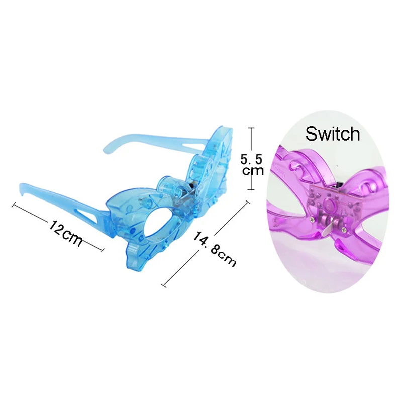 Забавные игрушки вечерние светящиеся очки нарядное платье привлекательные вечерние очки Косплей Костюм солнцезащитные очки игрушка случайный цвет