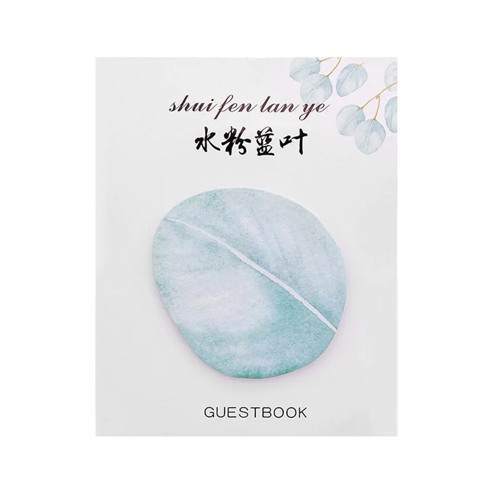 B Cute Sticky Notes Paper Diary Notes Memo Pad Leaves Stickers Note Sticker Paper Memo Pad Stationery School Student Office Supply - Цвет: B