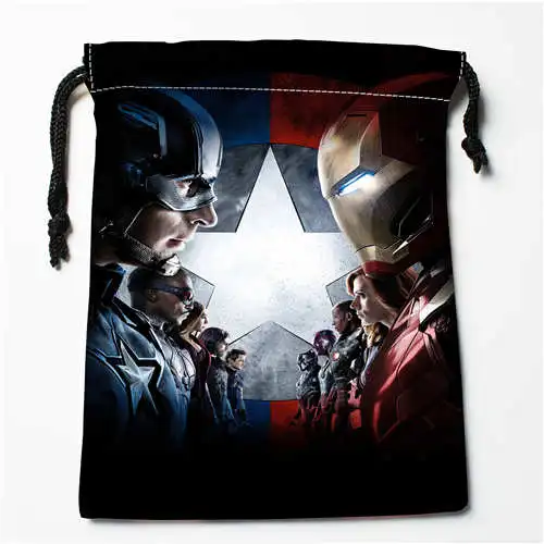 Bags Пользовательские печати captain_америка сумки для покупок на шнурках дорожный мешочек для хранения плавать Туризм игрушка сумка унисекс мульти Size18-12-05-63 - Цвет: Bags