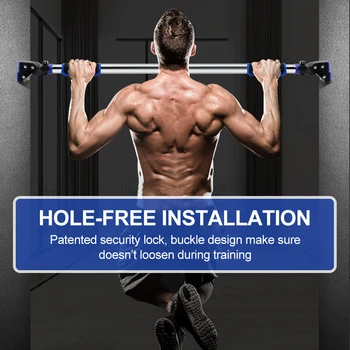 

Pull Up Bar Door Exercise Bar Without Screw Installation Adjustable 29.5-37.8 Inches Width Fitness Exercise Bar Heavy Duty Upper