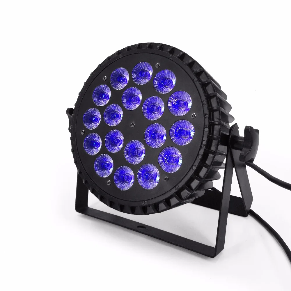 Liga de Alumínio Dmx512 para Discos de Música Luz do Estágio 18x18 w 4in1 5in1 6in1 Rgbwa uv Levou Par Efeito Palco Discoteca Lâmpada 13 4in1 5in1 6in1 led par dmx512 para