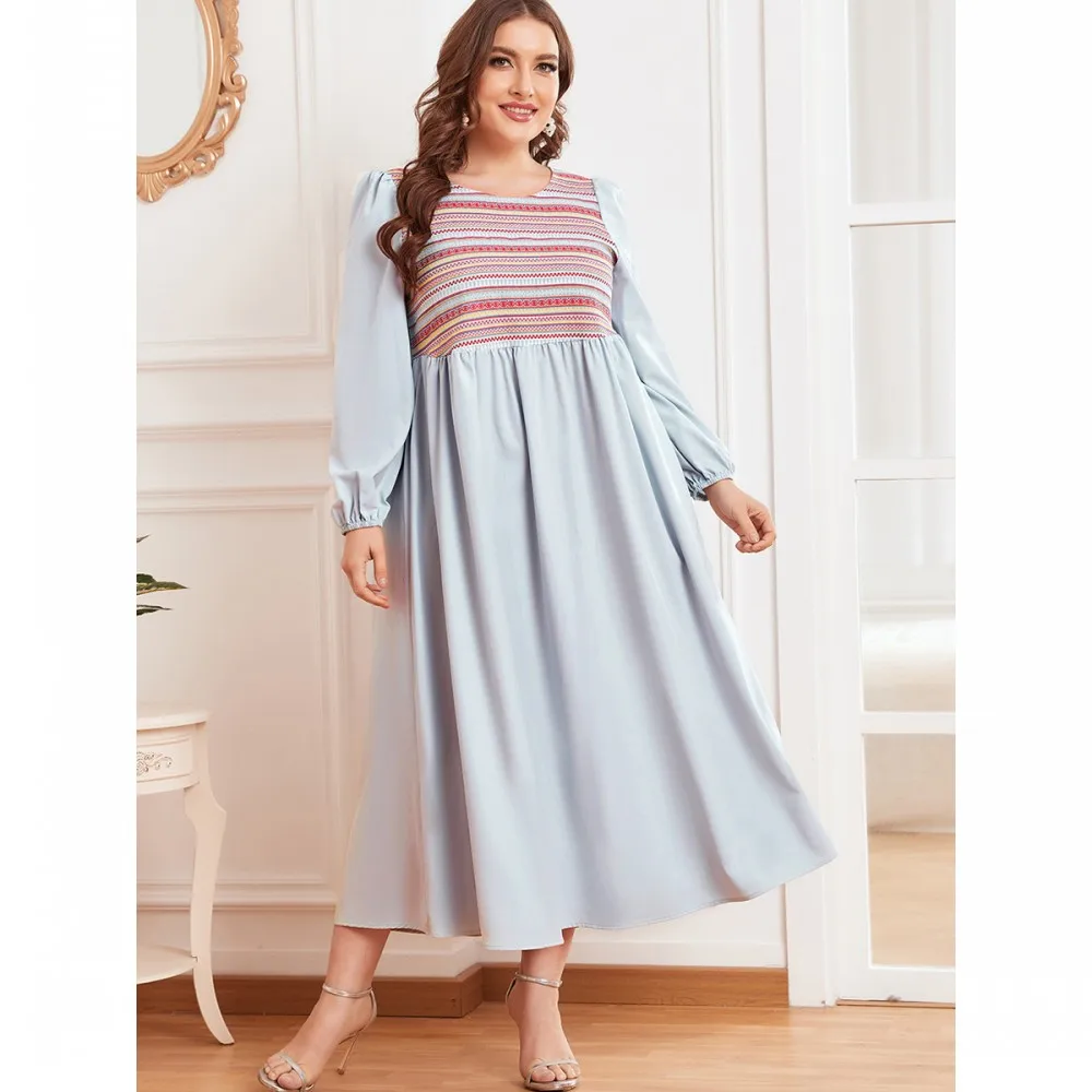 L-4XL Large Size Fashionable Muslim Long Skirt Women