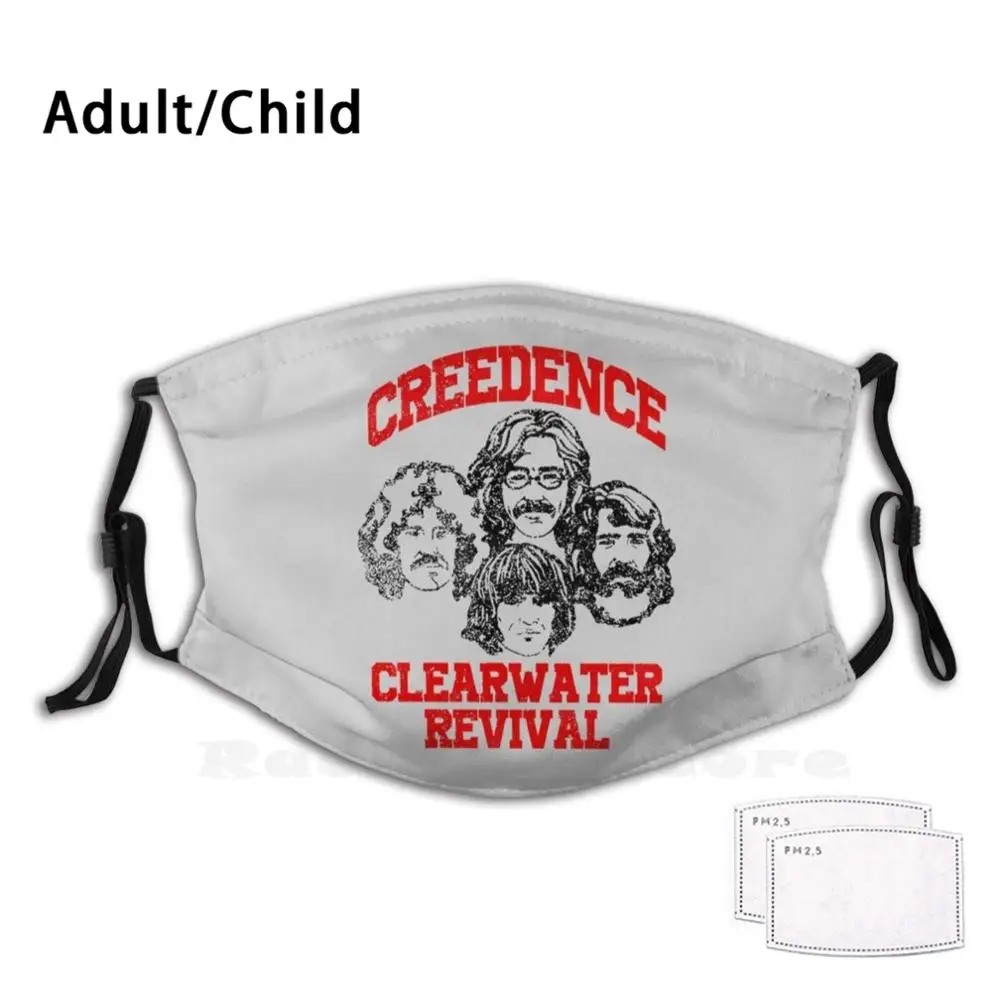 Маска Creedence Clearwater возбуждающая Pm2.5 с фильтром моющаяся маска для взрослых и детей