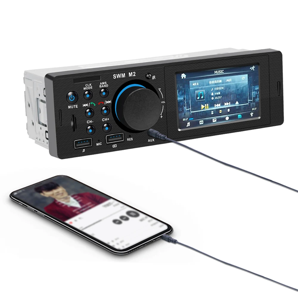 

1 Din Car Radio Stereo Autoradio Auto Radio USB Bluetooth Handsfree Multimedia MP5 Player Reverse Image USB Auto Remote Control