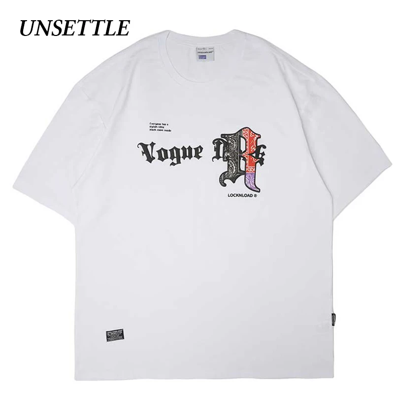UNSETTLE 2020SS Harajuku футболки летние мужские/женские хип-хоп Забавный принт Готический