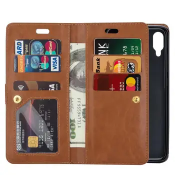 

Luxury Leather Multifunction Flip Phone Case For Xiaomi 9lite A3lite Case Wallet Card Cover For Redmi Note 7 8Pro 7A Stand Case