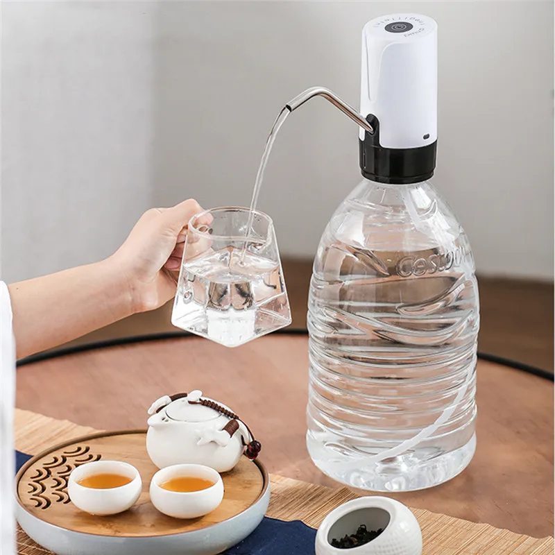 Electric Water Bottle Pump USB Charging Dispenser Drinking Silent Design Fits For 2.5/5L/18.9L Bottles | Дом и сад