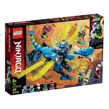 

LEGO 71711 Mirage Ninja Series Jay's Cyber Dragon Building Blocks Digi Jay Digi Nya Unagami Amazing Fun Toy Christmas Gift Toys