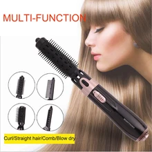 Multifunctional Hair Dryer 4 In 1 Blow Dryer Professional Hair Style Tools Electric Hair Straightener Curler Brush Hot Air Comb