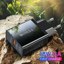 Lovebay быстрое зарядное устройство 3,0 USB ЗУ для мобильного телефона 18 Вт евро вилка настенное зарядное устройство адаптер QC3.0 для iPhone samsung huawei Xiaomi