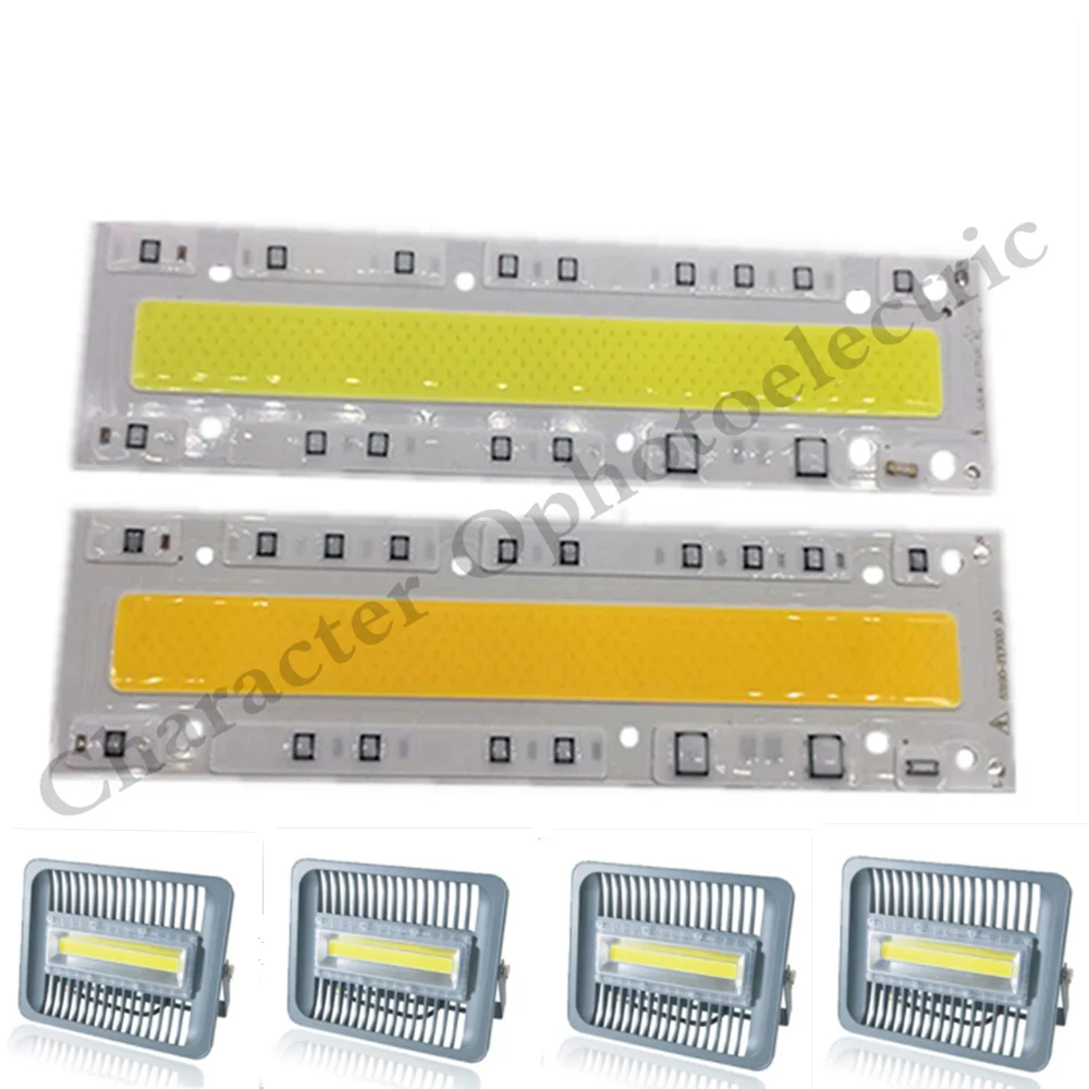 Светодиодный лампа COB высокой мощности 30 Вт 50 70 100 150W 220V Вход IP65 умная ИС
