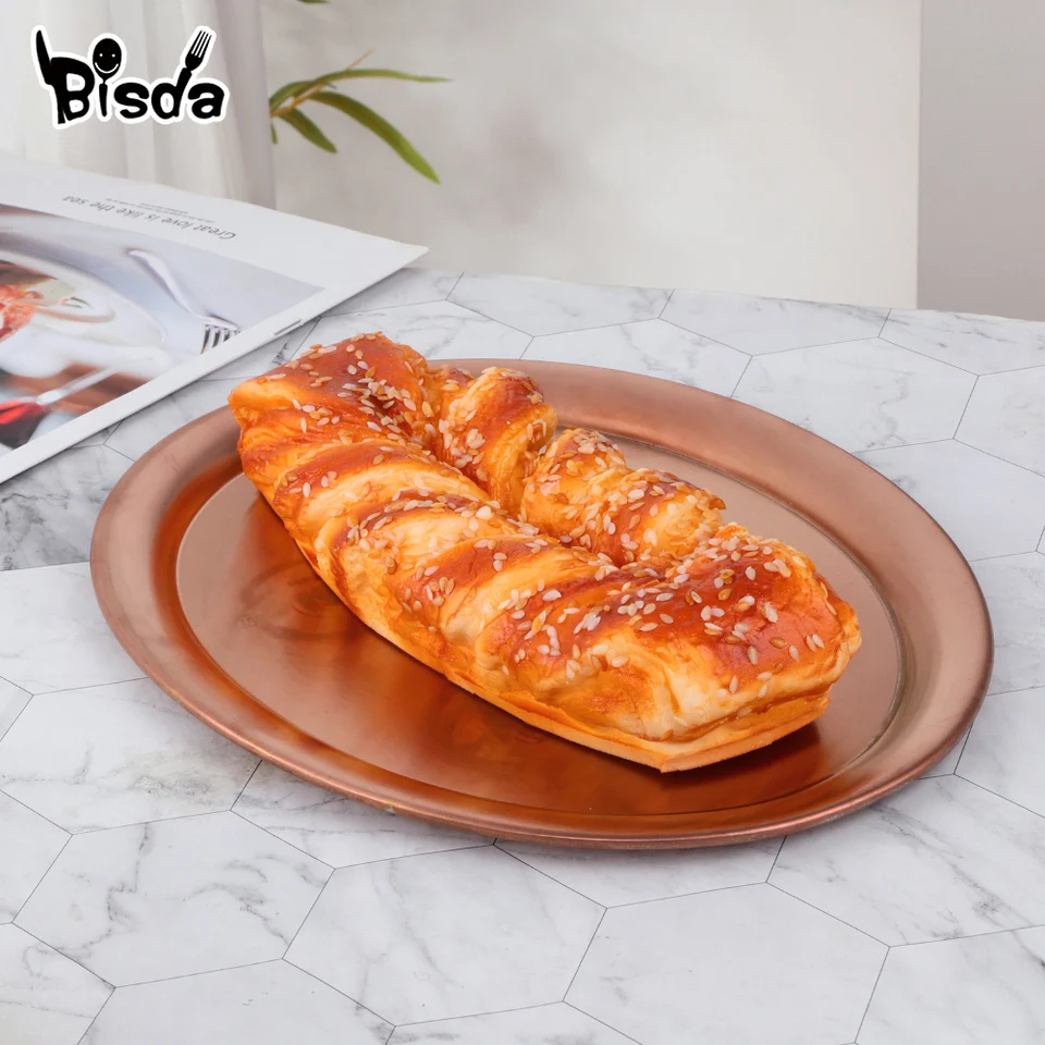 Piatto da dessert Vassoio da frutta Piatto da trascinamento a più livelli in acciaio inossidabile per piano di lavoro  15