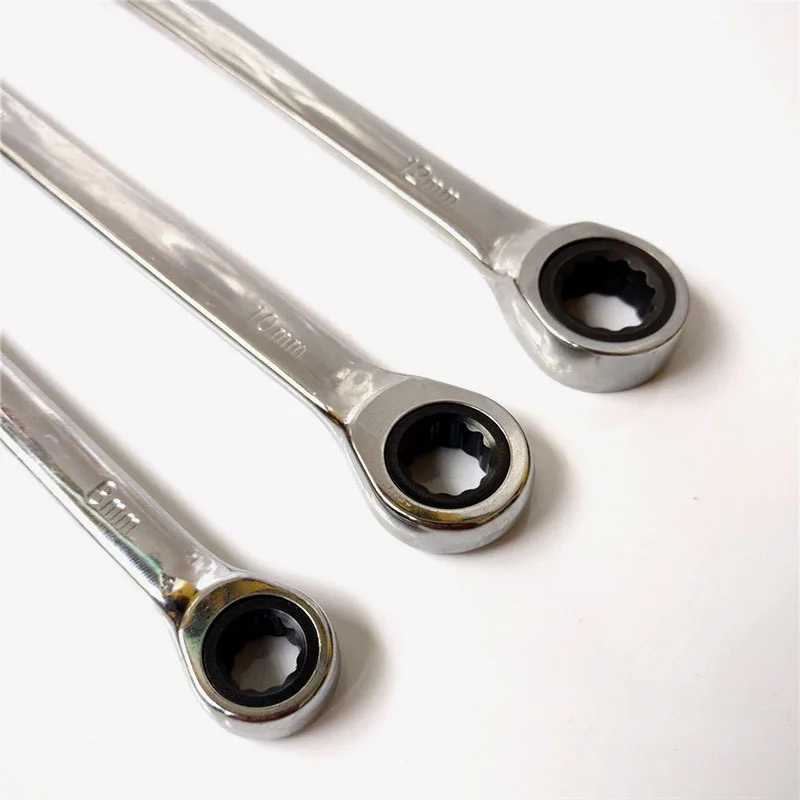 

Rapid Adjustable Ratchet Wheel Combination Spanner Mirror Two-Way Adjustable Ratchet Wrench 8-32 Size Adjustable Plum