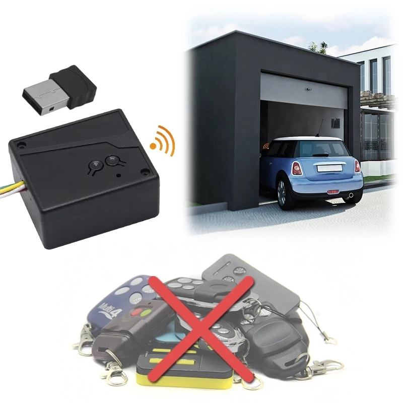 Garage door opening receiver, home access control automation system receiver, 2.4G Bluetooth connection USB port opening device