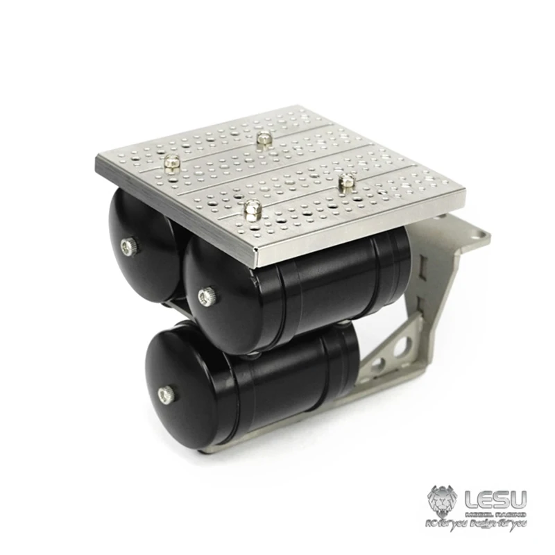 LESU металл CNC 3 газовые танки RC 1/14 Трактор модель грузового автомобиля