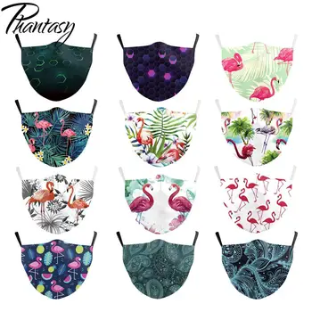 

Phantasy Adults Reusable Anti Pollution PM2.5 Protective Mouth Mask Pink Watercolor Anti-Dust Printed Face Masks