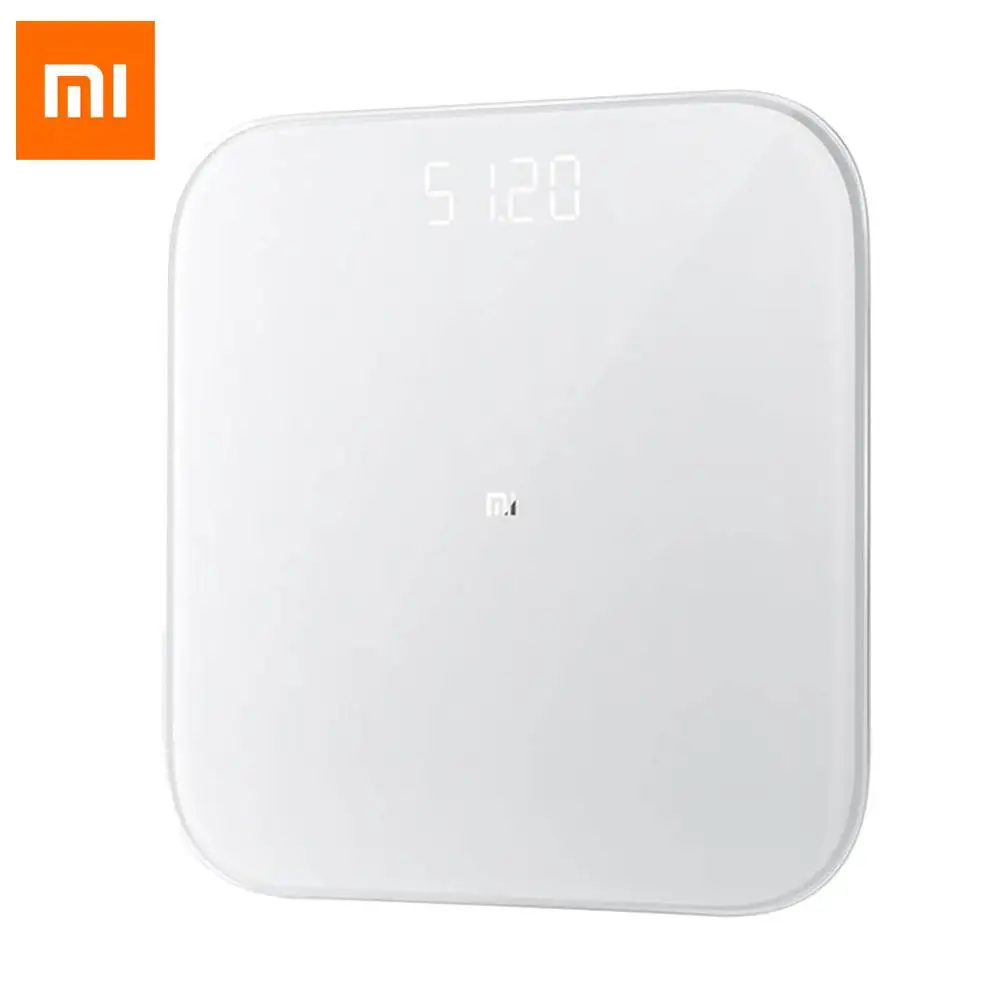 Xiao mi Smart Homekit mi монитор веса тела весы 2 Bluetooth 5,0 точность фитнес весы умный дом - Цвет: Белый