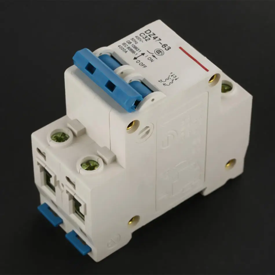50 Гц миниатюрный 2P 32A 400V автоматический выключатель для системы распределения освещения