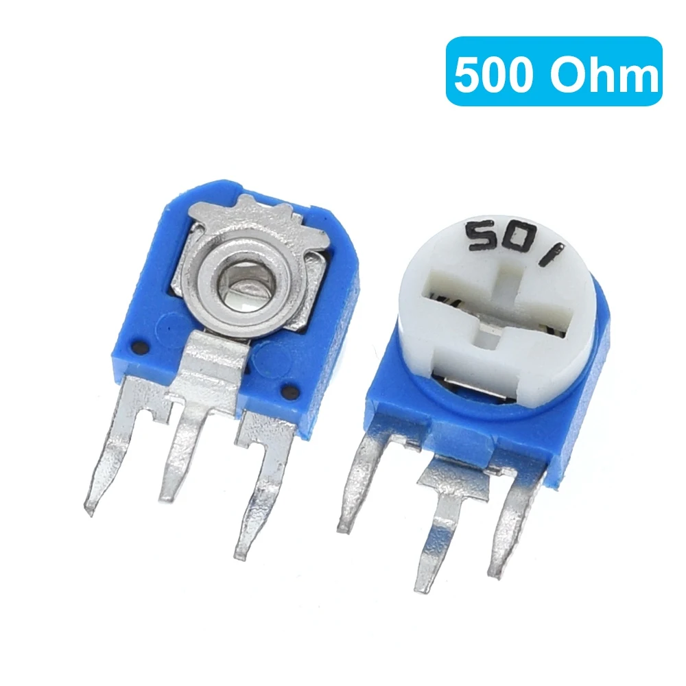 1pc Rm063 Rm-063 100 200 500 1k 2k 5k 10k 20k 50k 100k 200k 500k 1m Ohm Trimpot Trimmer Potentiometer Variable Resistor