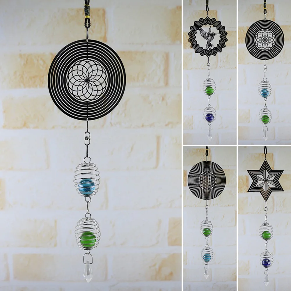 Ветряные колокольчики Сад Открытый Декор фея птица вращающийся Windchime ремесло церковь Топ