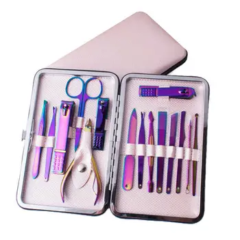 

Beauty Tools 15 Manicure Set Nail Clippers Kit Professional Pedicure Care Tool Stainless Steel