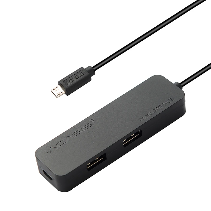 Acasis USB HUB 4 Port USB 2.0 Splitter Switch with Micro USB Charging Port for iMac Computer Laptop Accessories OTG HUB USB