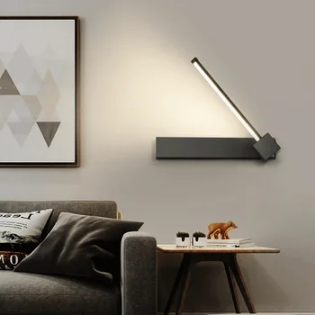 

Wall Lamp Metal Lamp Body Acrylic Lampshade Modern Simple Style Bedroom Lighting LED Bulb