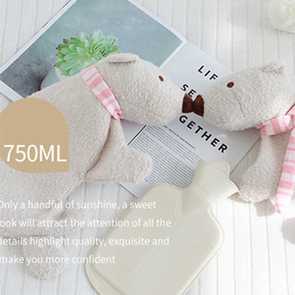 Cartoon Hot Water Bag Hand Warmer Warming Bottle Feet Warm Hand Warmer Plush Toy Hot Water Bags