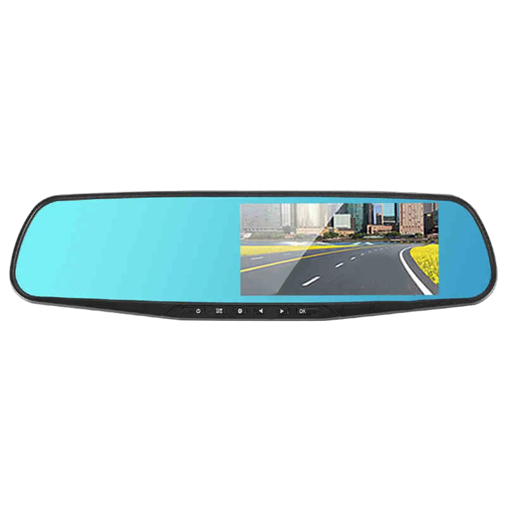 

1080P HD 10" LCD Display Car DVR Camera Ultra Wide Angle Front Rear Camera Dual Recording Driving Recorder On Rear View Mirror