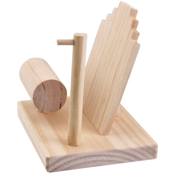 

Solid Wood Jewelry Display Stand Props Earrings Display Storage Rack Ring Seat Support Jewelry Stand Display Ornaments