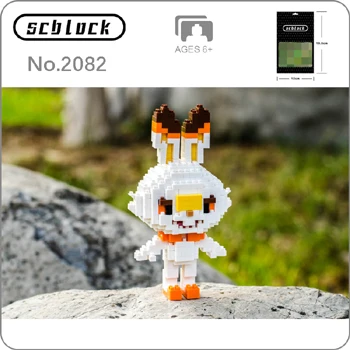 SC Pocket Monster Sobble Grookey Scorbunny Cyndaquil Totodile мини-конструктор для детей, новинка, сумки - Цвет: Scorbunny