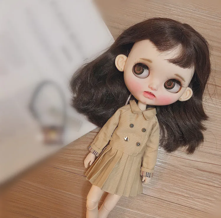 Новая кукла ветровка кукла пальто платье куклы Одежда для кукол(Fit blyth, holala, Pullip, Ледяной, JerryB, 1/6 кукла