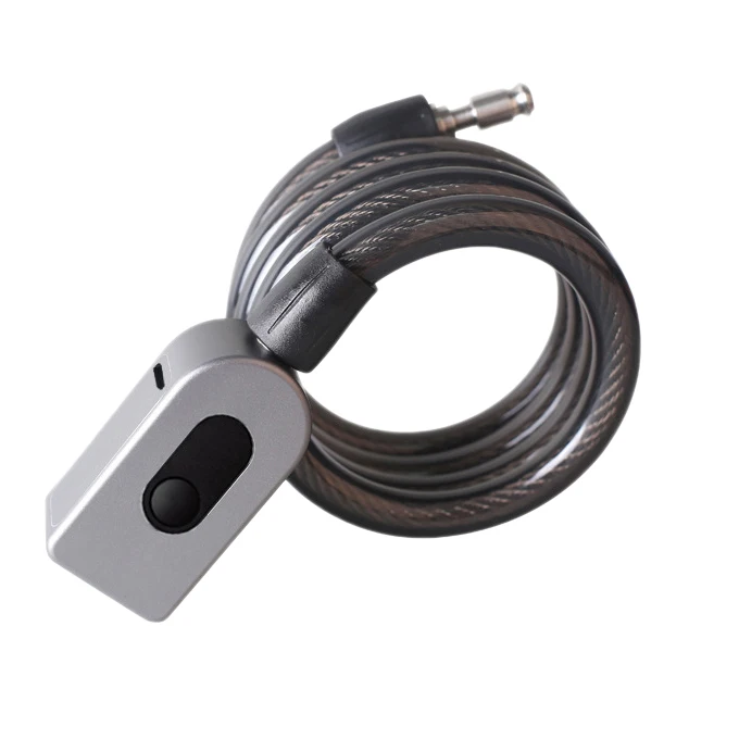 

GQ10F Fingerprint Steel Ring Lock Bicycle Lock Mountain Bike Lock Anti-Theft Lock Road Car Cable Lock Fixed Bicycle Lock