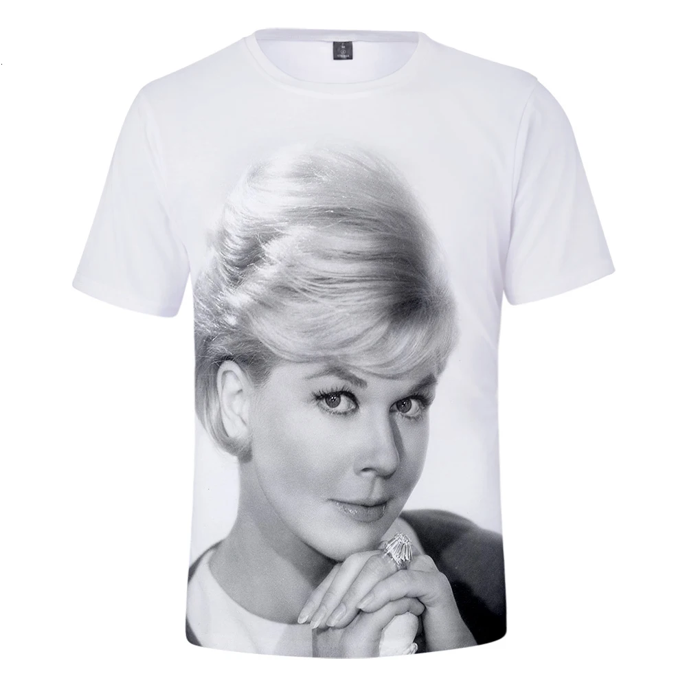Doris Day новинка 3D летняя футболка с коротким рукавом 2019 тренд повседневная для