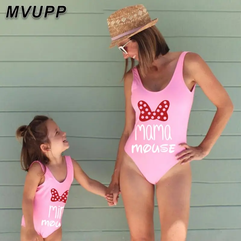 

Mommy and Me Bikini Swimsuit Family Look Matching Outfits Mother Daughter Swimwear One-Piece Mom Mum Daughter Dresses Clothes
