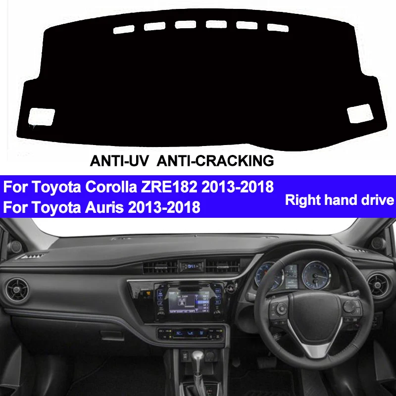 

Dashboard Cover For Toyota Corolla Auris ZRE182 2013 2014 2015 2016 2017 2018 Dash Mat Sun Shade Carpet Auto Car Styling